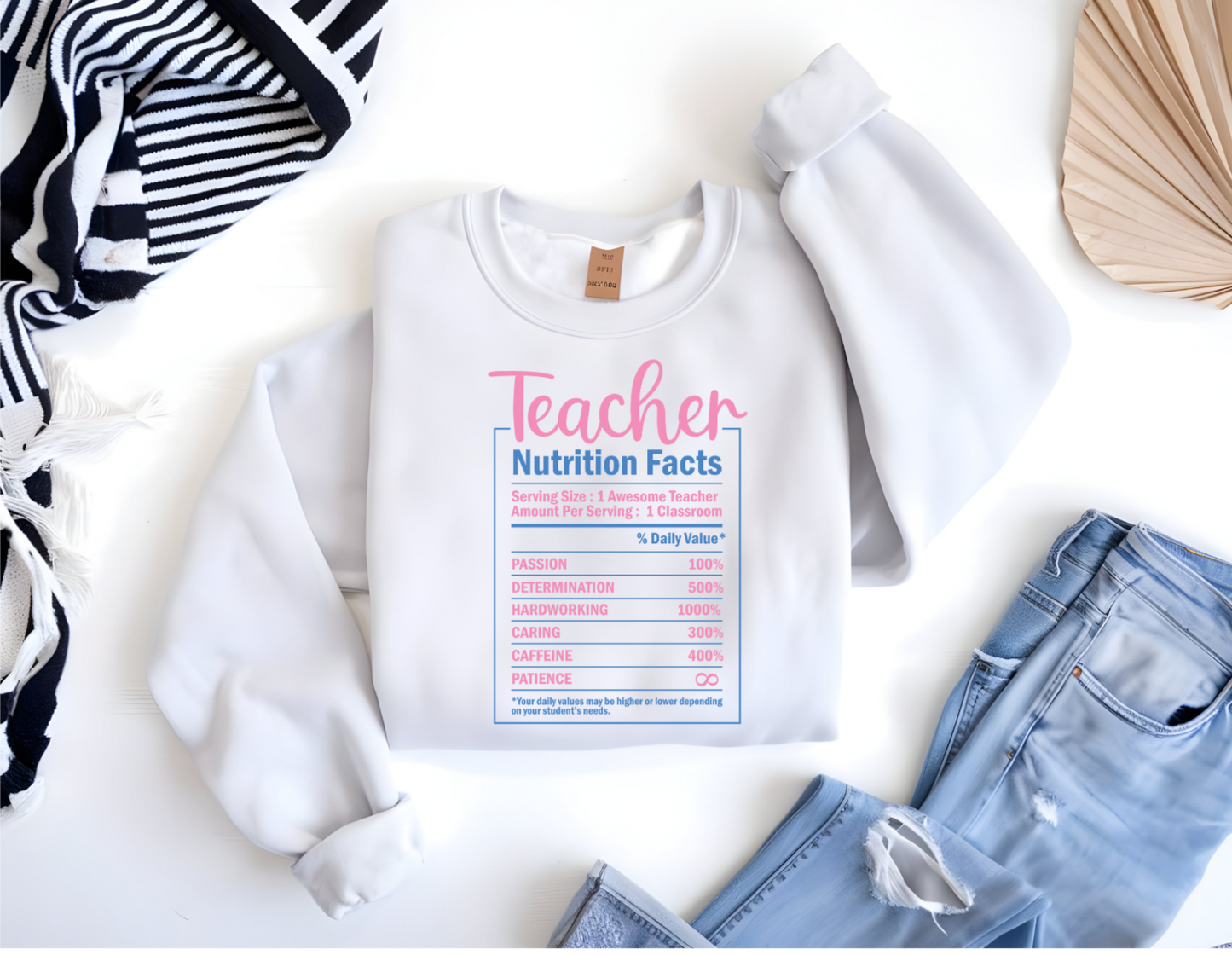 Teacher Facts Crew Neck