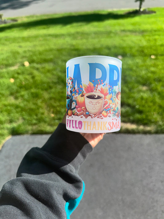 Taza de Feliz Halloween y Gracias