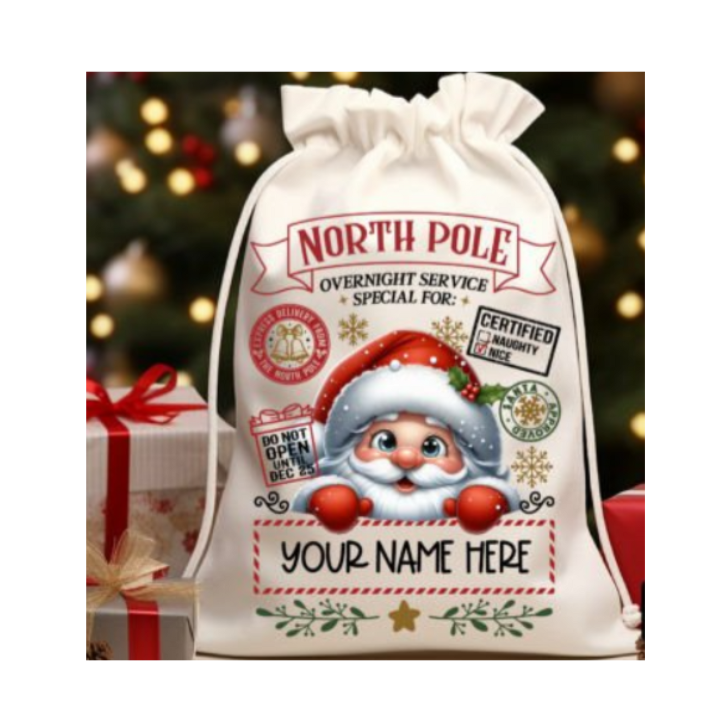 Custom Santa/Holiday Sack