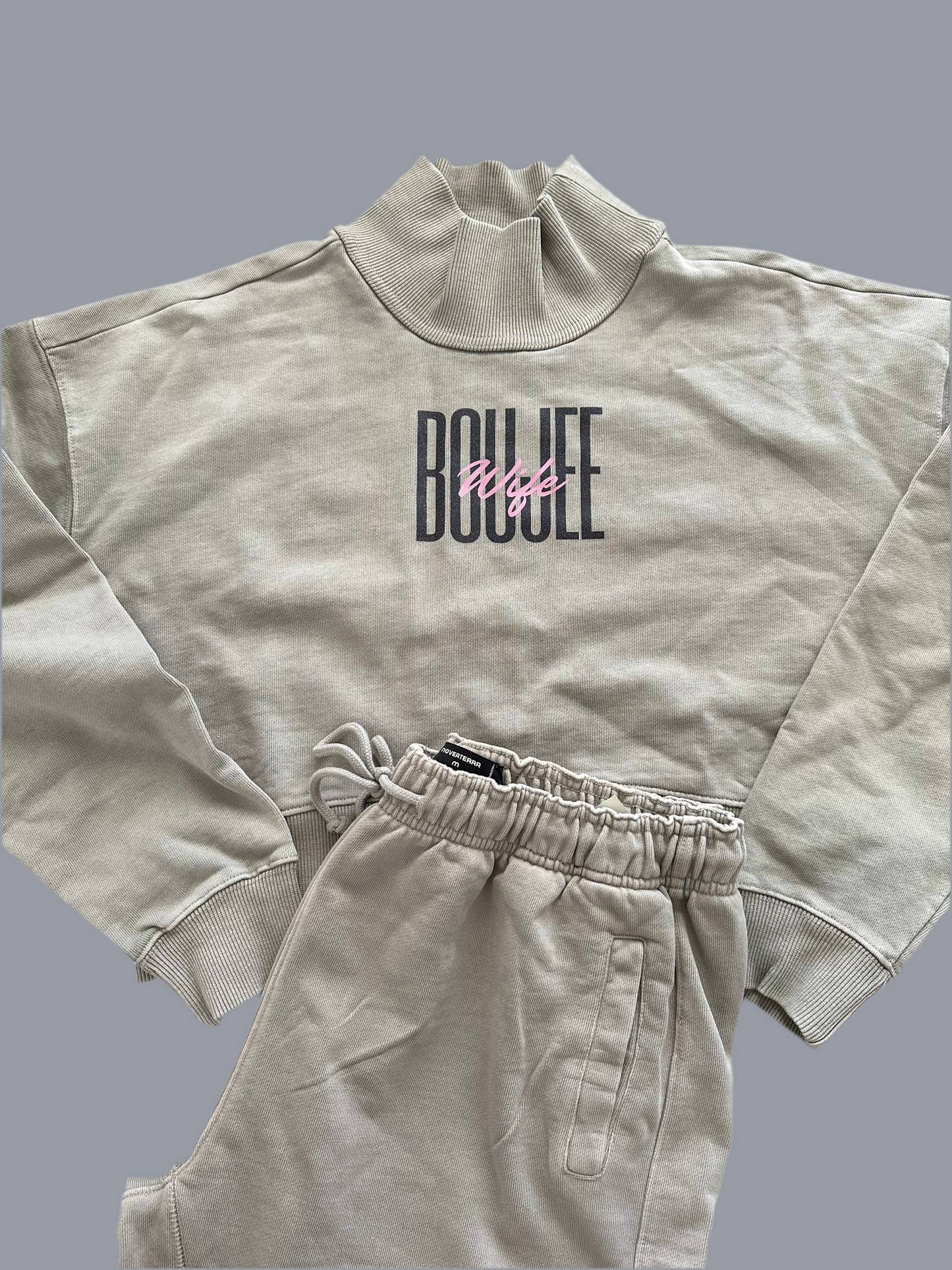 Boujee Wife Crop Sweatsuit