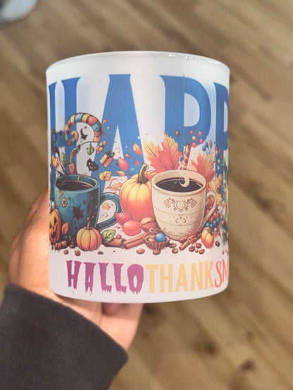 Happy Hallowthanksmas Mug