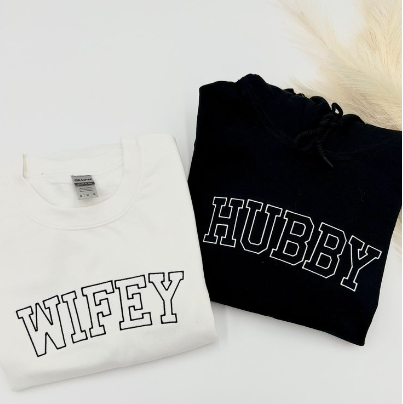 Wifey or Hubby Crew Neck